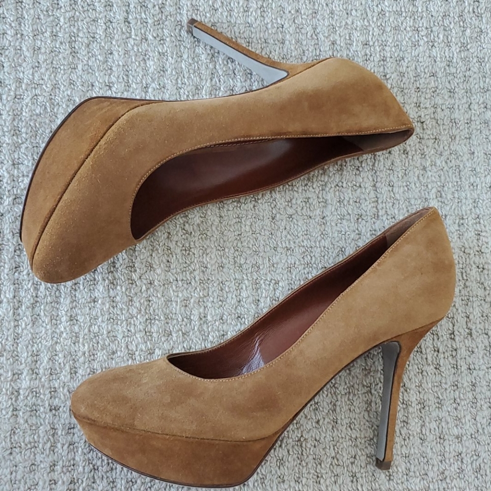 Sergio Rossi brown suede shoes 41 eur 10 us